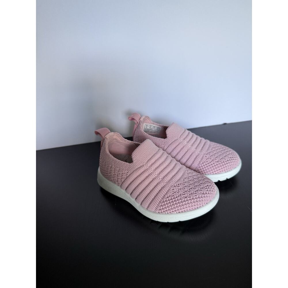 Clarks Cloudsteppers Kidz Pink Washable Knit Slip On Sneakers US Toddler 4M